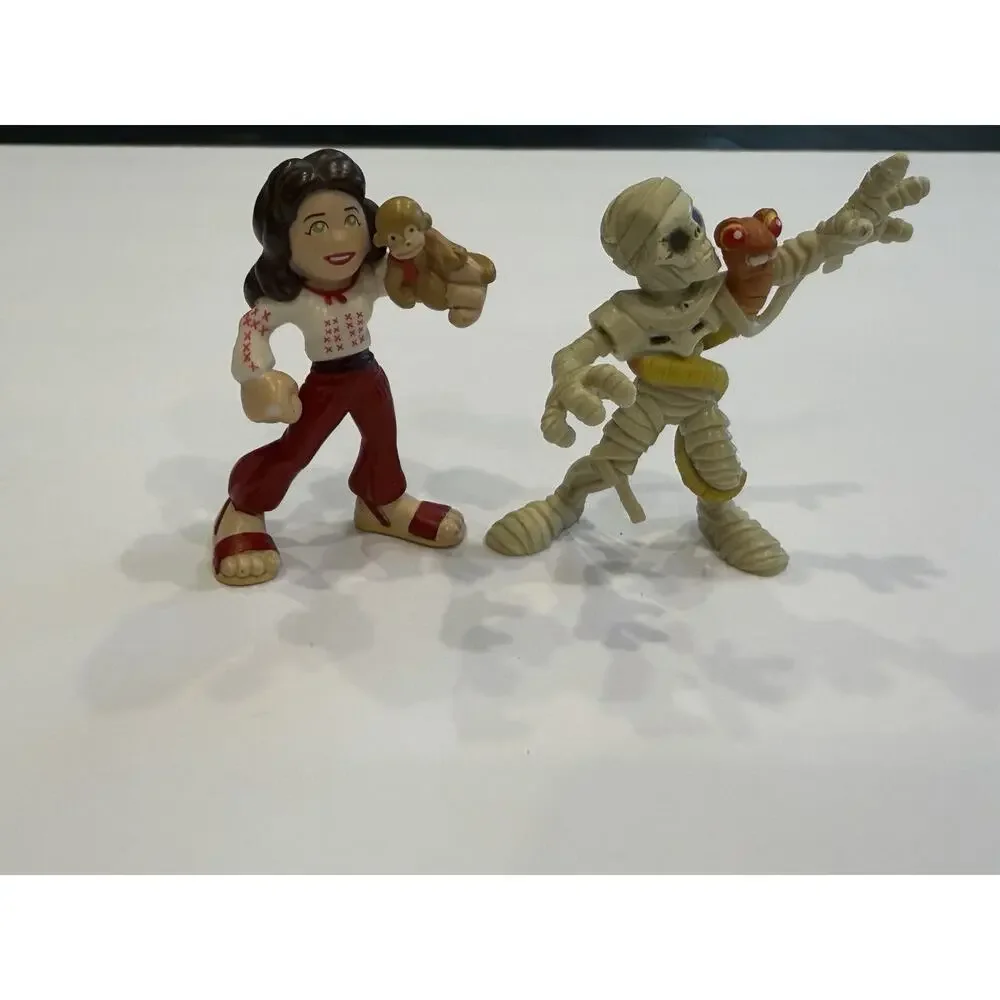 Hasbro Monster Cafe Figures Lot Girl w/ Monkey & Mummy Bug 2005